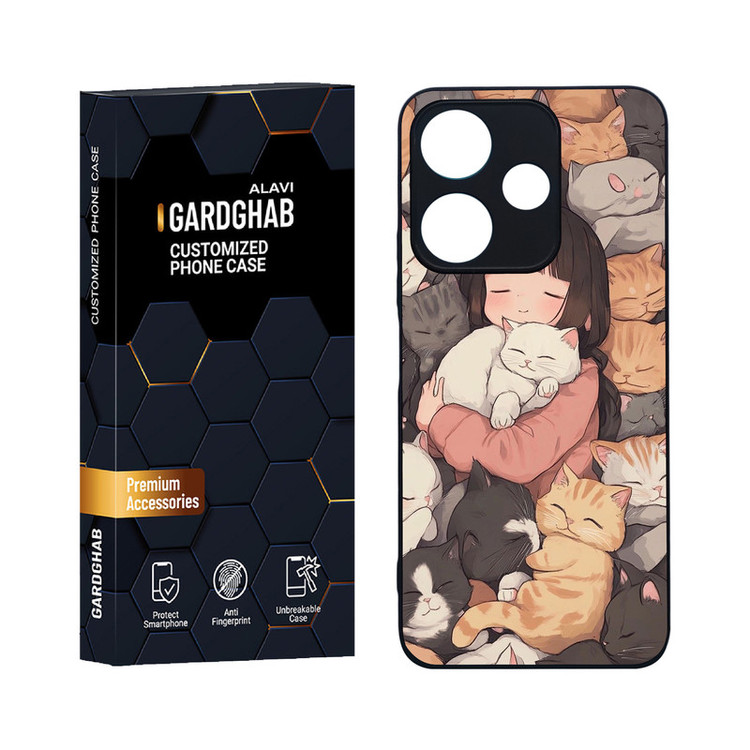 کاور گارد قاب علوی مدل دورژله ای فانتزی مناسب برای گوشی موبایل شیائومی Poco M6 4G