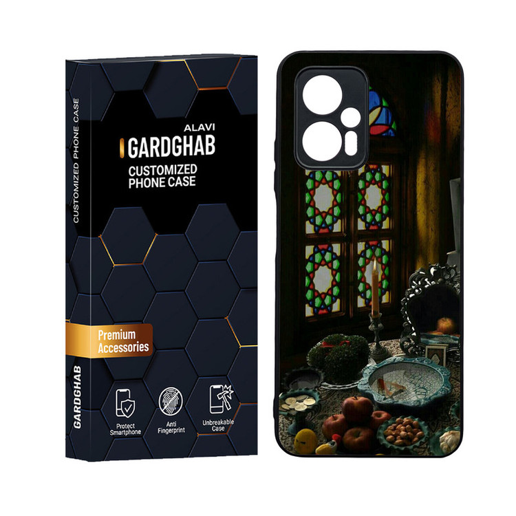 کاور گارد قاب علوی مدل دورژله ای پشت گلس ایرانی مناسب برای گوشی موبایل شیائومی Poco X4 GT