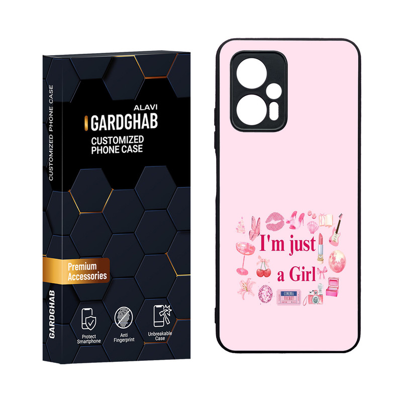 کاور گارد قاب مدل دورژله ای دخترانه مناسب برای گوشی موبایل شیائومی Poco X4 GT / Redmi Note 11t Pro 5G