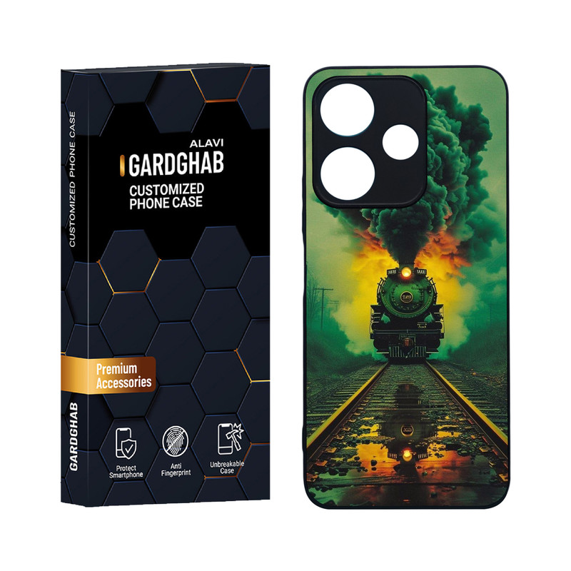 کاور گارد قاب علوی مدل دورژله ای هنری مناسب برای گوشی موبایل شیائومی Redmi 13 4G / 5G