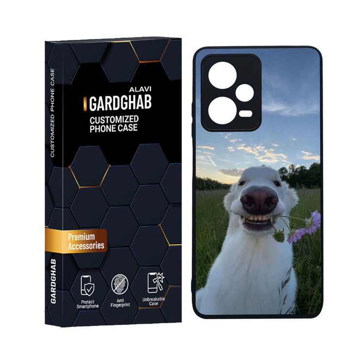 کاور گارد قاب علوی مدل دورژله ای حیوانات مناسب برای گوشی موبایل شیائومی Redmi Note 12 Pro 5G