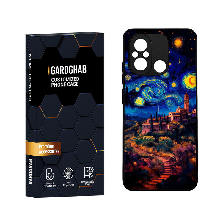 کاور گارد قاب مدل دورژله ای هنری مناسب برای گوشی موبایل شیائومی Poco C55 / Redmi 12c