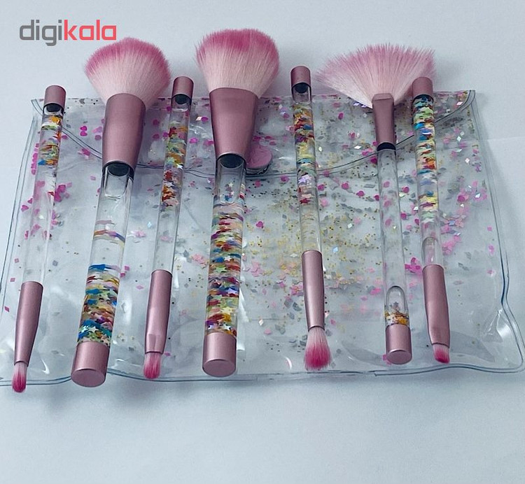 ست برس آرایشی مدل آکواریومی بسته 7 عددی