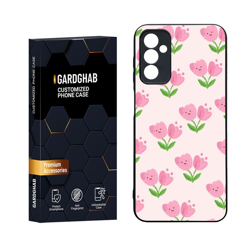 کاور گارد قاب مدل دورژله ای پشت گلس دخترانه مناسب برای گوشی موبایل سامسونگ Galaxy M13 4G