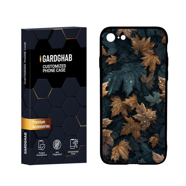 کاور گارد قاب مدل پشت گلس برگ مناسب برای گوشی موبایل اپل iPhone 7 / 8 / SE 2020 / SE 2022