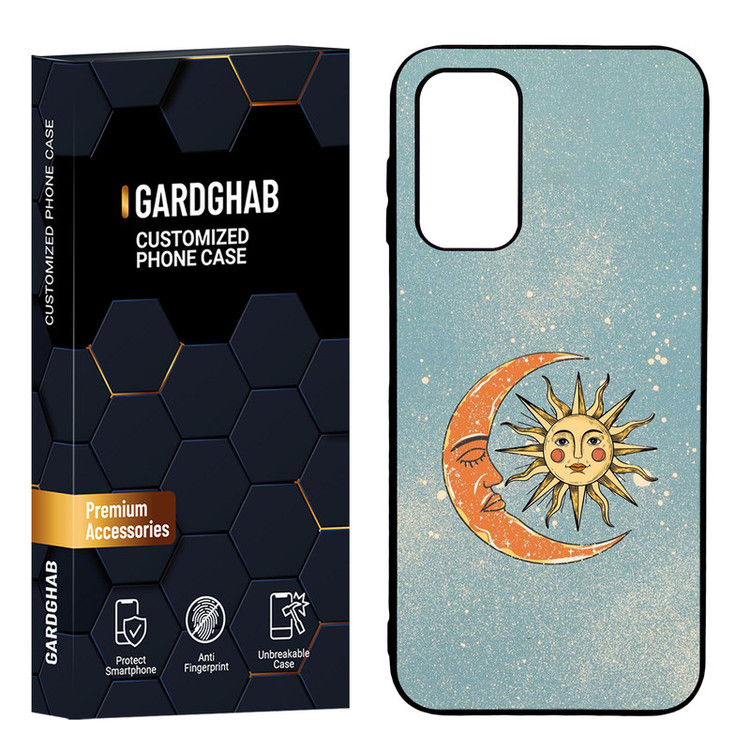 کاور گارد قاب مدل پشت گلس هنری مناسب برای گوشی موبایل سامسونگ Galaxy A14