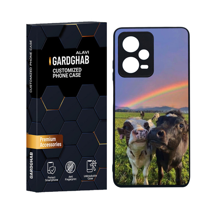 کاور گارد قاب علوی مدل دورژله ای حیوانات مناسب برای گوشی موبایل شیائومی Redmi Note 12 Pro 5G