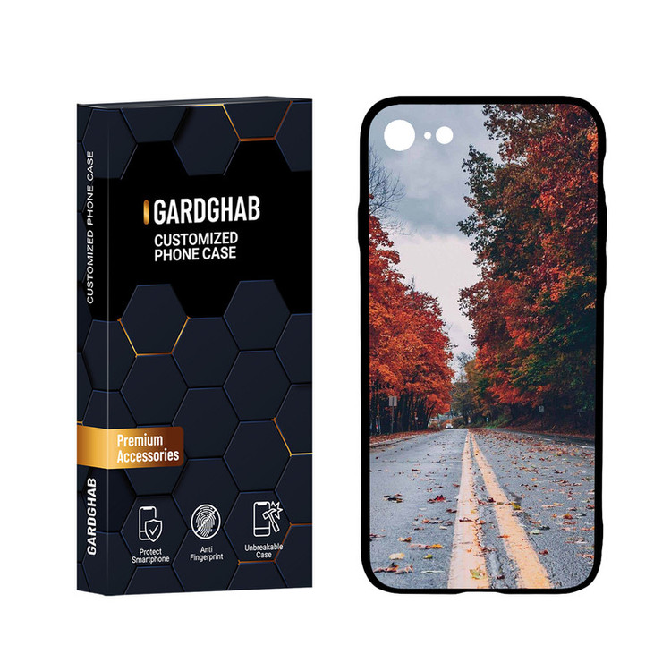 کاور گارد قاب مدل پشت گلس طبیعت مناسب برای گوشی موبایل اپل iPhone 7 / 8 / SE 2020 / SE 2022