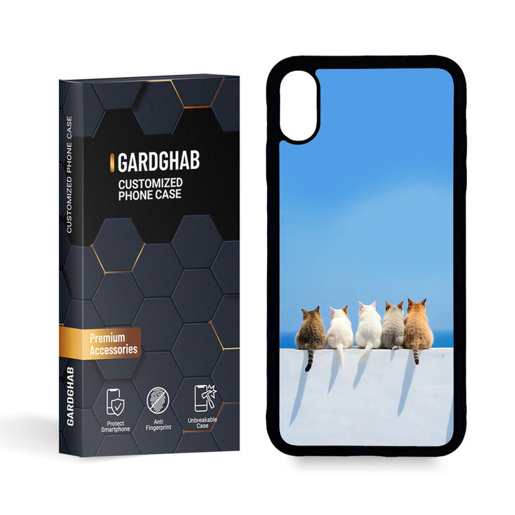 کاور گارد قاب مدل پشت گلس هنری مناسب برای گوشی موبایل اپل iPhone Xs MAX
