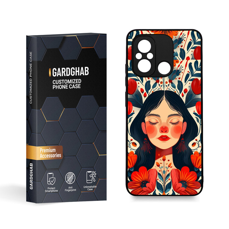 کاور گارد قاب مدل دخترانه مناسب برای گوشی موبایل شیائومی Poco C55