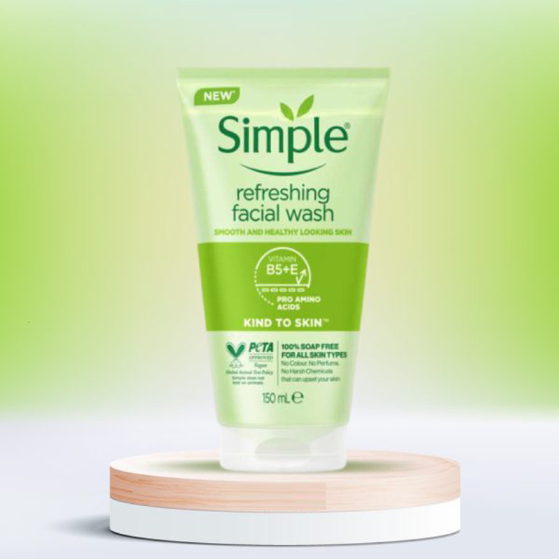 ژل شستوشوی صورت سیمپل مدل kind to skin حجم 150 میلیلیتر