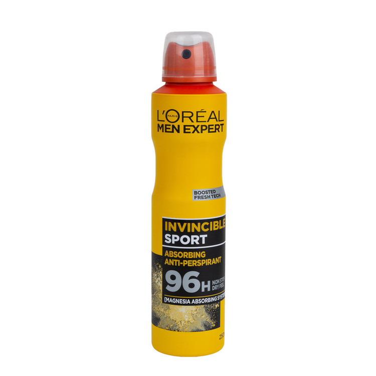 اسپری ضدتعریق مردانه لورآل مدل Invincible Sport حجم 250 میلیلیتر