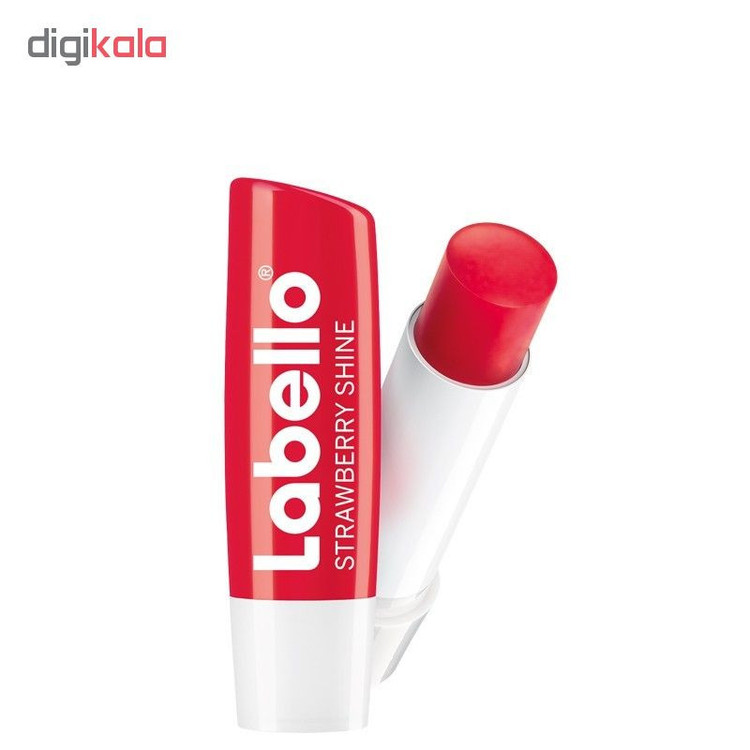 بالم لب لابلو مدل Strawberry Shine با رایحه توتفرنگی، پوشش درخشان، محافظ رطوبت، نرمکننده و فناوری Hydra IQ برای جلوگیری از خشکی و ترک لب
