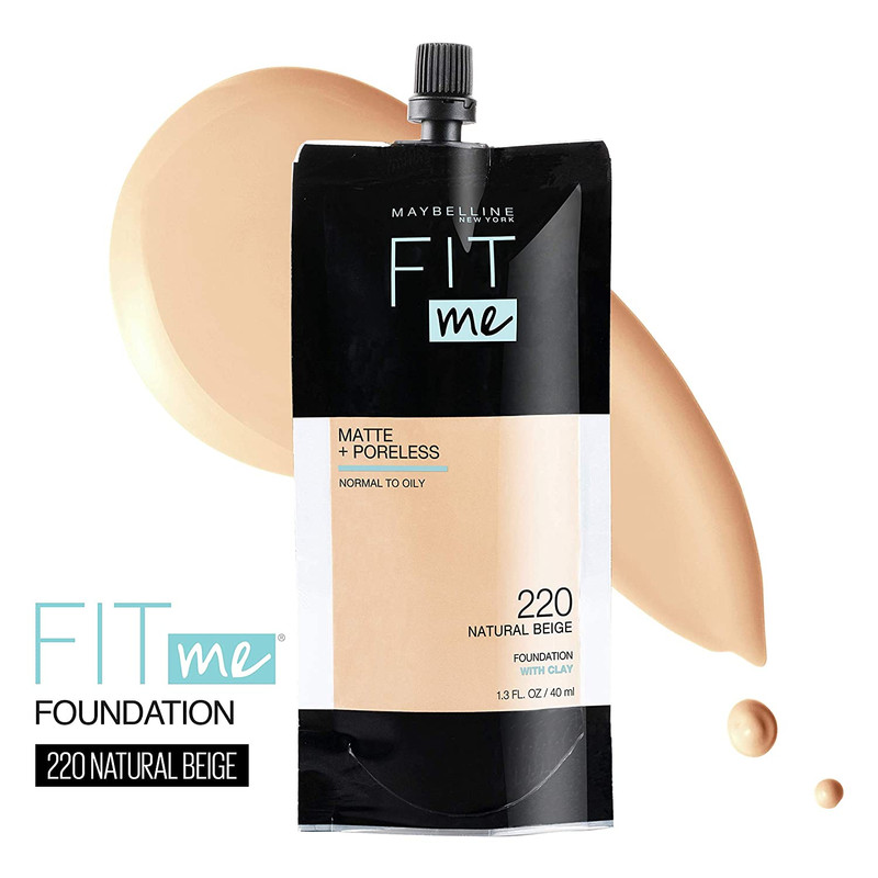 کرم پودر میبلین مدل fit me شماره 220 حجم 40 میلی لیتر