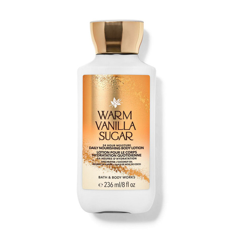 لوسیون بدن بس اند بادی ورکز مدل warm vanilla sugar حجم 236 میلی لیتر