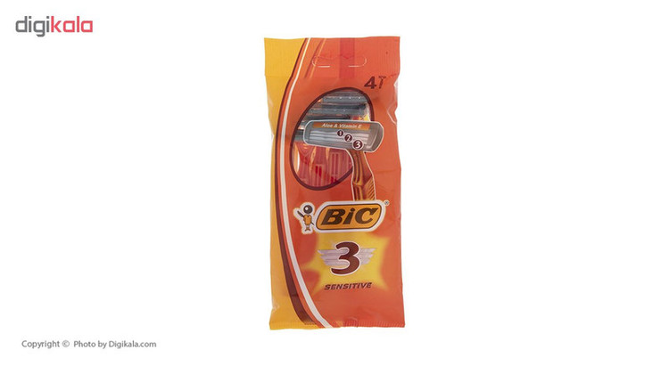 خودتراش بیک مدل Sensitive بسته 4 عددی