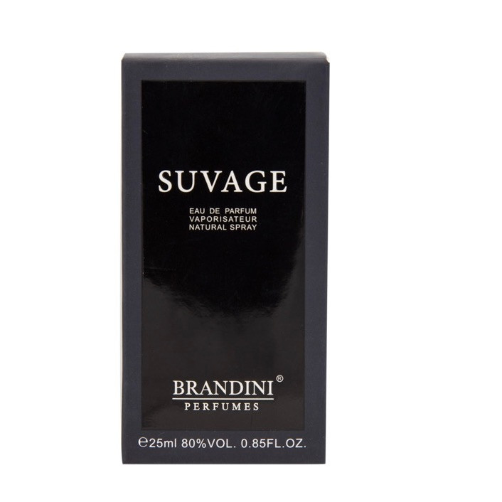 عطر جیبی مردانه برندینی مدل ساواج دیور حجم 33 میلی لیتر