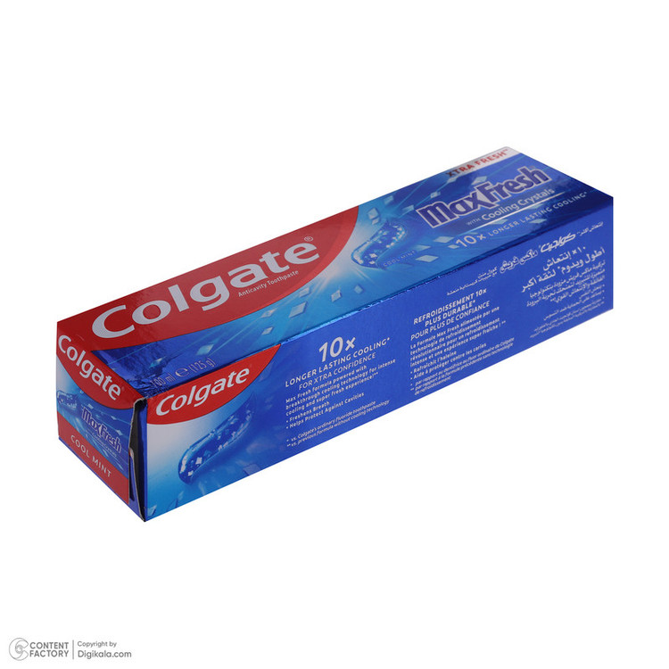 خمیر دندان کلگیت مدل Max Fresh طعم Cool Mint حجم 100 میلی لیتر