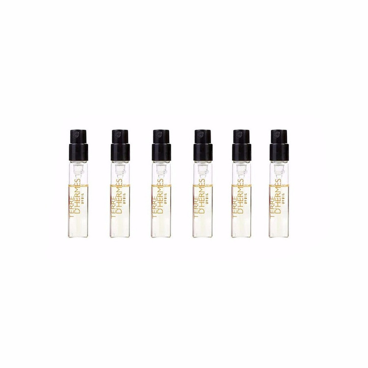 عطر جیبی مردانه هرمس مدل پرفیوم Terre D Hermesحجم 1.5 میلی لیتر مجموعه 6 عددی