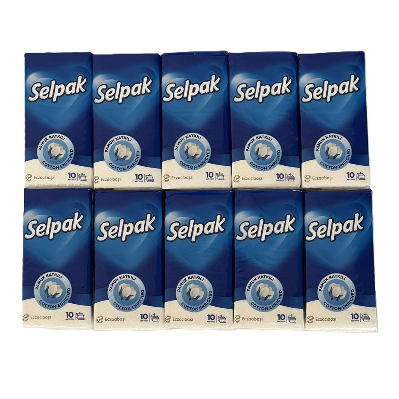 دستمال کاغدی جیبی سیلپک 10 برگ مدلALTRA SOFT بسته 10عددی