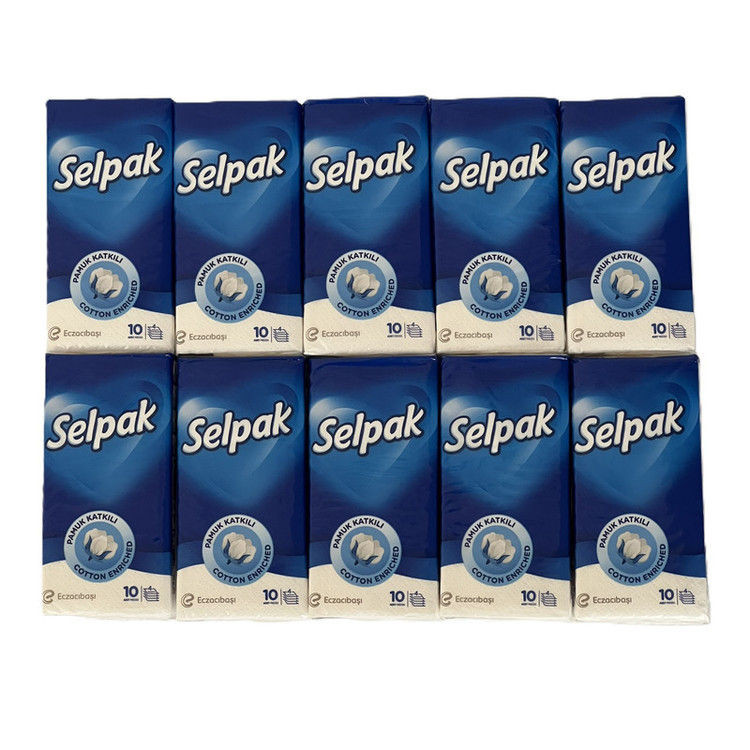 دستمال کاغدی جیبی سیلپک 10 برگ مدلALTRA SOFT بسته 10عددی