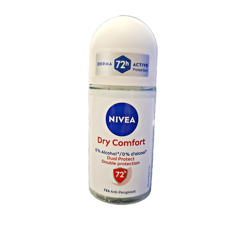 رول ضد تعریق زنانه بدون الکل نیوا مدل Dry Comfort با رایحه معتدل حجم 50 میلی‌لیتر