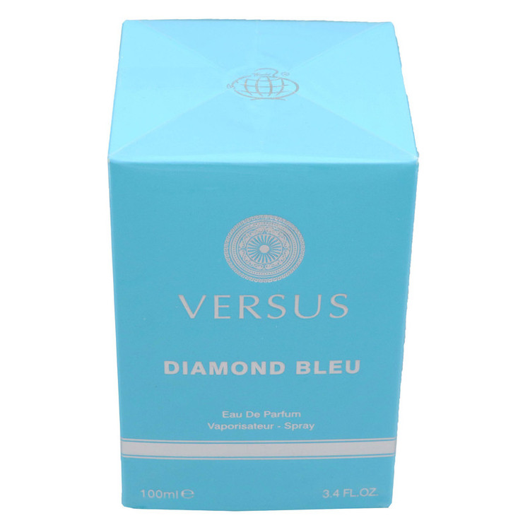 ادو پرفیوم زنانه فراگرنس ورد مدل versus diamond bleu حجم 100 میلی لیتر