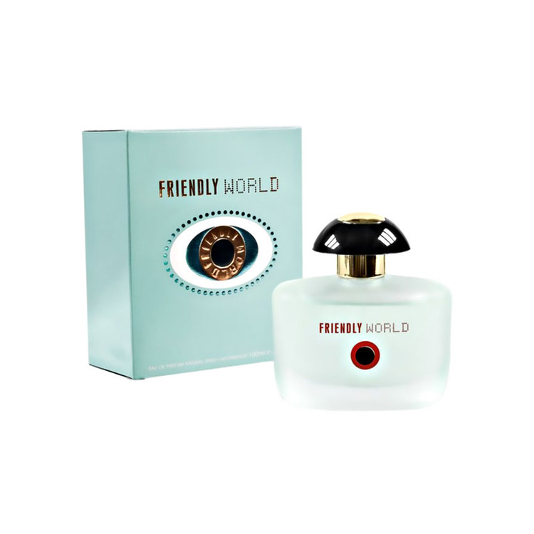 ادوپرفیوم زنانه فراگرنس ورد مدل Friendly World با رایحه شیرین حجم 100 میلیلیتر