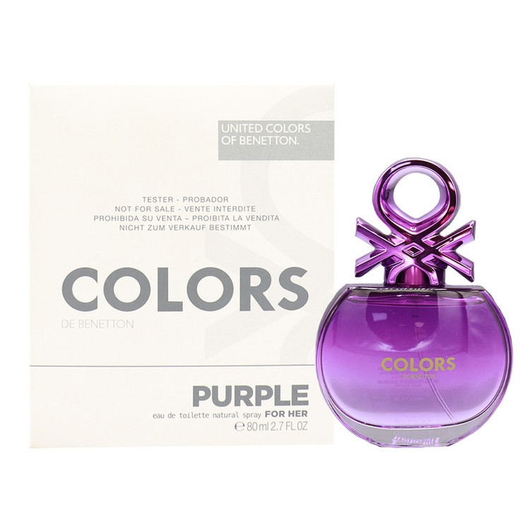 تستر ادوتویلت زنانه بنتون مدل PURPLE با رایحه شیرین حجم 80 میلی لیتر