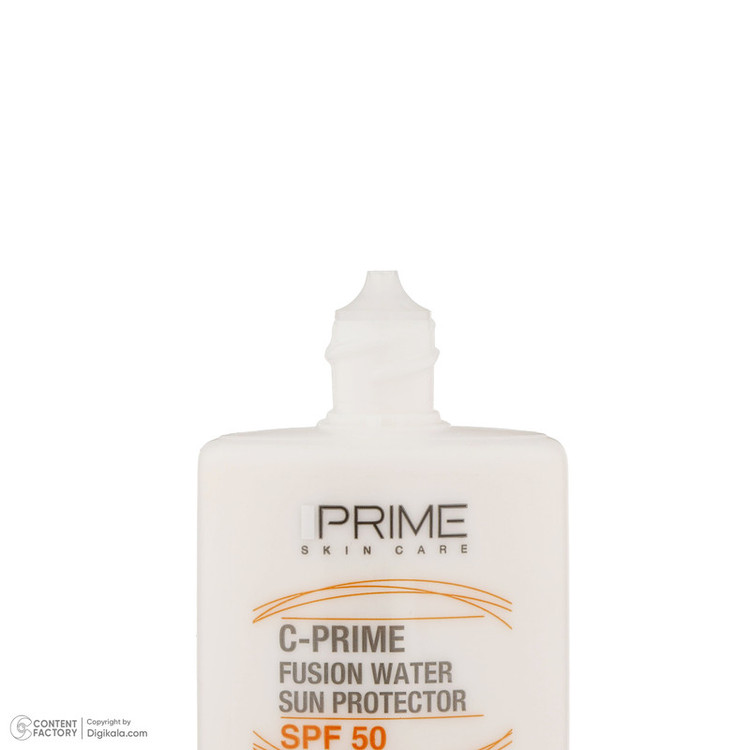 لوسیون ضدآفتاب بیرنگ پرایم SPF50 مدل Fusion Water، مناسب پوستهای چرب، حجم 30 میلیلیتر