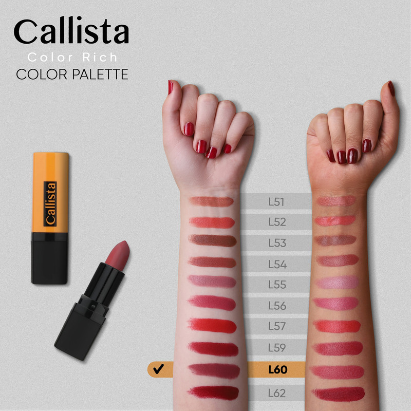 رژ لب جامد کالیستا سری Color Rich شماره L60