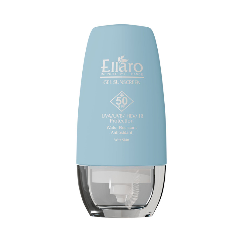 ژل ضد آفتاب بی‌رنگ دست، صورت، گردن الارو SPF 50 مدل WetForce ‌محافظ در برابر uva uvb مناسب برای انواع پوست حجم 50 میلی‌لیتر