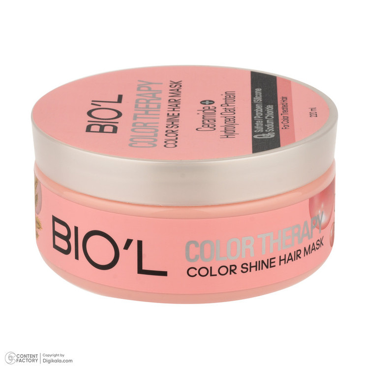 ماسک تثبیت کننده رنگ مو بیول مدل COLOR THERAPY مناسب برای موهای رنگ شده حجم 220 میلی لیتر