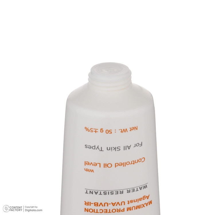 کرم ضد آفتاب بدون رنگ دکتر ژیلا SPF 63 مدل Maximum Protection مناسب انواع پوست وزن 50 گرم