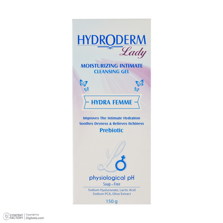 ژل بهداشتی بانوان هیدرودرم مدل Hydra Femme مقدار 150 گرم