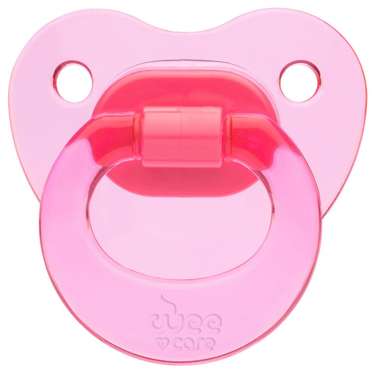 پستانک ارتودنسی وی کر مدل دسته دار fancy شفاف سایز +12 ماه کد p109