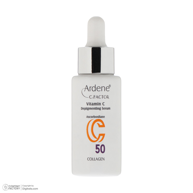 سرم روشنکننده پوست آردن سی فکتور مدل Vitamin C-50 مناسب برای انواع پوست حجم 30 میلیلیتر