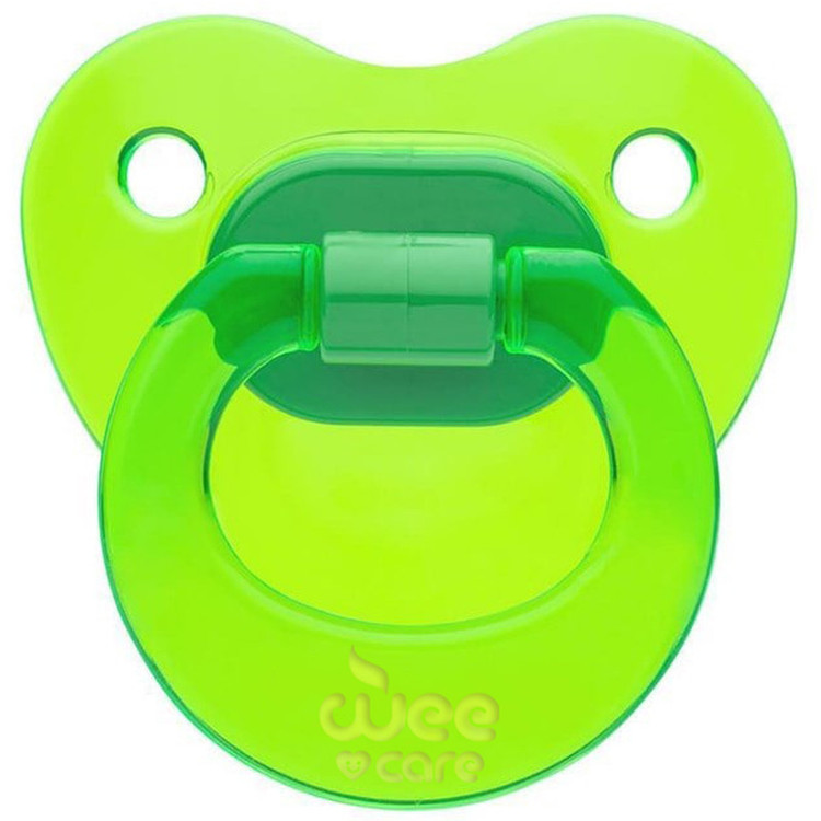 پستانک ارتودنسی وی کر مدل دسته دار fancy شفاف سایز 6-12 ماه کد P108