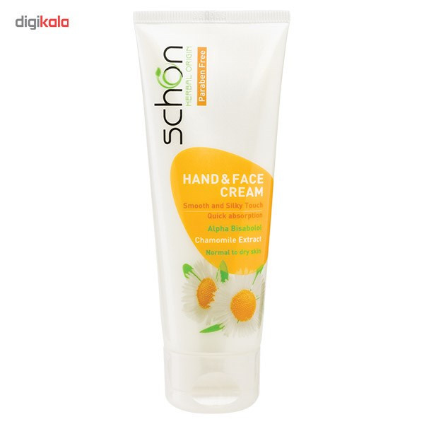 کرم مرطوبکننده دست، صورت شون مدل Chamomile Cream 75ml مناسب برای خشک، معمولی حجم 75 میلیلیتر