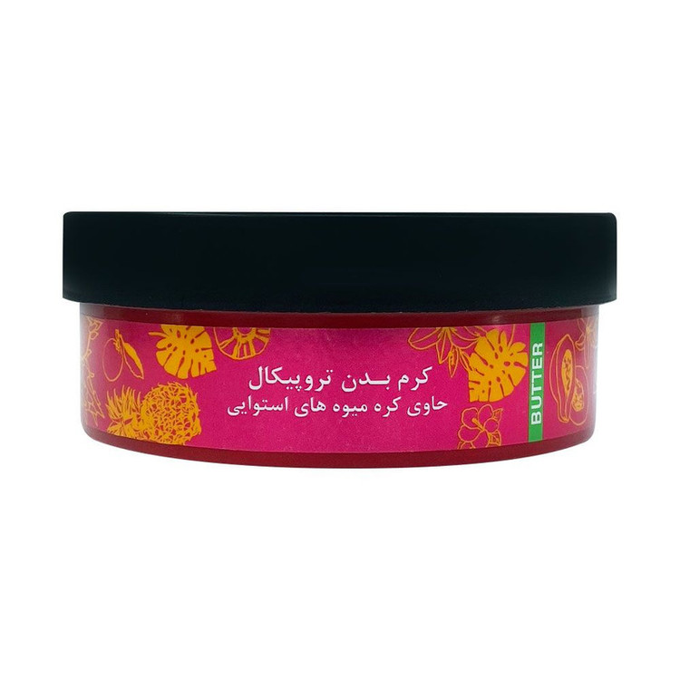 کرم بدن دیپ سنس مدل استوایی حجم 200 میلیلیتر مناسب پوست خشک با کره کاکائو، شی باتر و روغن آملا، ضد التهاب، مرطوبکننده و تسکیندهنده خارش پوست