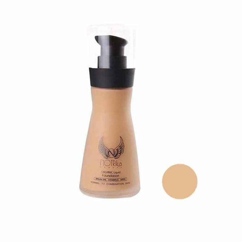 کرم پودر مایع SPF 8 نوتریکا مدل 03 شماره F10 مناسب برای انواع پوست حجم 30 میلی‌لیتر