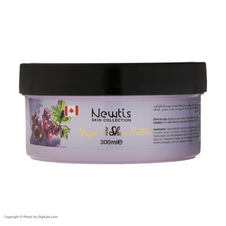 کرم مرطوب کننده نیوتیس مدل grape حجم 300 میلی لیتر بسته دو عددی
