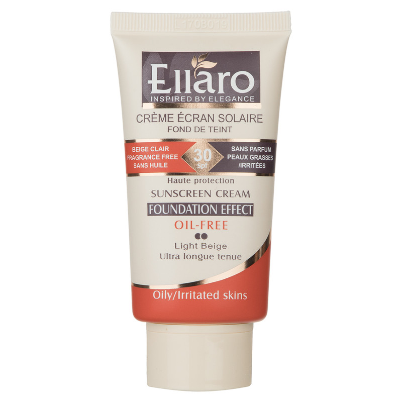 کرم ضد آفتاب رنگی الارو مدل Light Beige SPF30 تحت لیسانس حجم 40 میلی لیتر