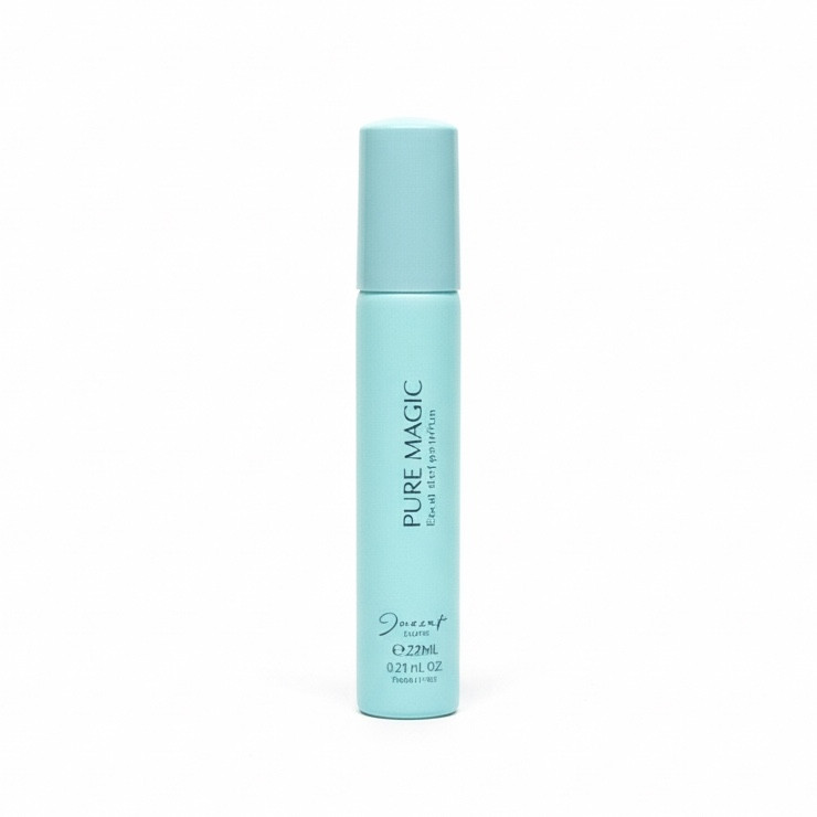 عطر جیبی زنانه ژک ساف مدل PURE MAGIC با رایحه شیرین و خنک حجم 22 میلی‌لیتر