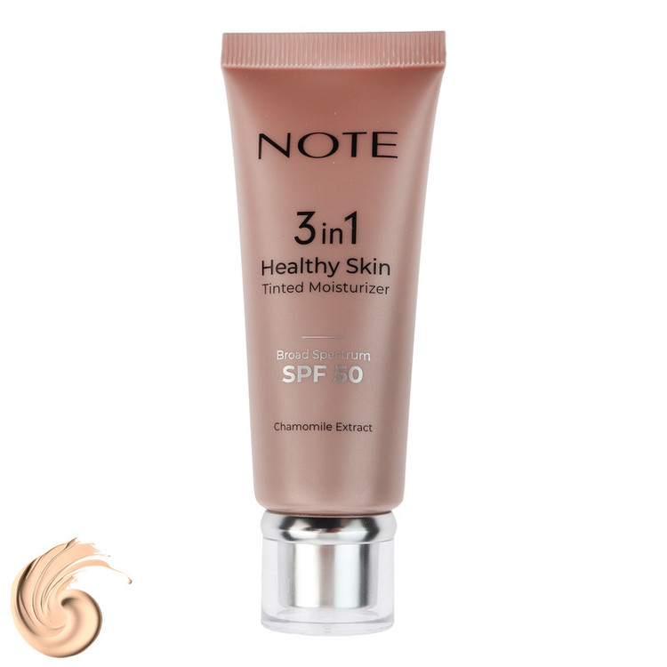 کرم پودر مایع SPF 50 نوت مدل 3in1 شماره 10 مناسب برای انواع پوست حجم 30 میلیلیتر