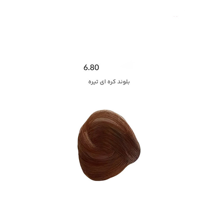رنگ مو بیول شماره 6.80 حجم 100 میلی لیتر رنگ بلوند کره ای تیره