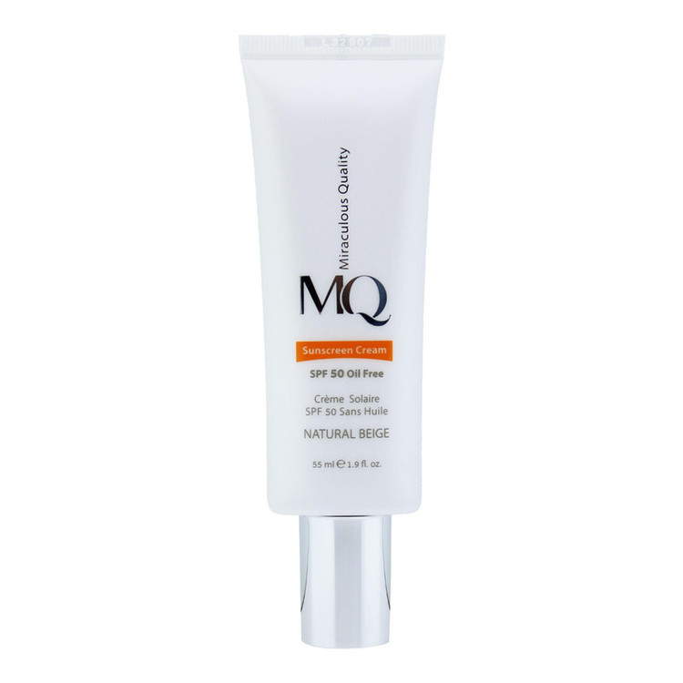 کرم ضدآفتاب رنگی ام کیو مدل NATURAL BEIGE، حجم 55 میلیلیتر