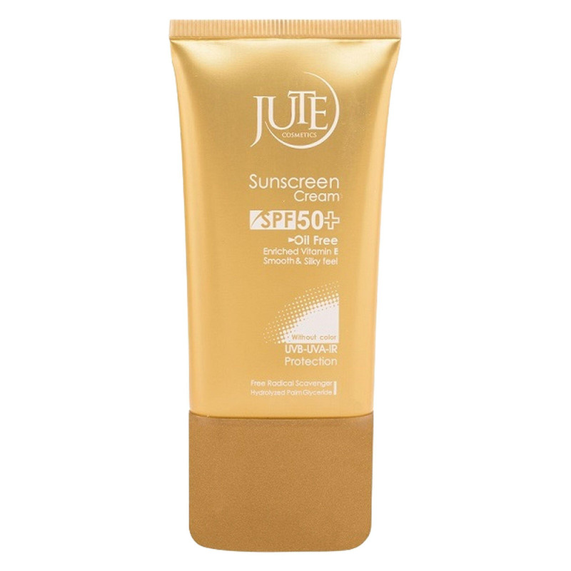 کرم ضد آفتاب بی‌رنگ ژوت، SPF 50، مدل smooth silky feel، مناسب پوست‌های چرب حجم 40 میلی‌لیتر، محافظت‌کننده در برابر اشعه‌های UVA و UVB، دارای فرمولاسیون فاقد چربی، با ماندگاری بالا