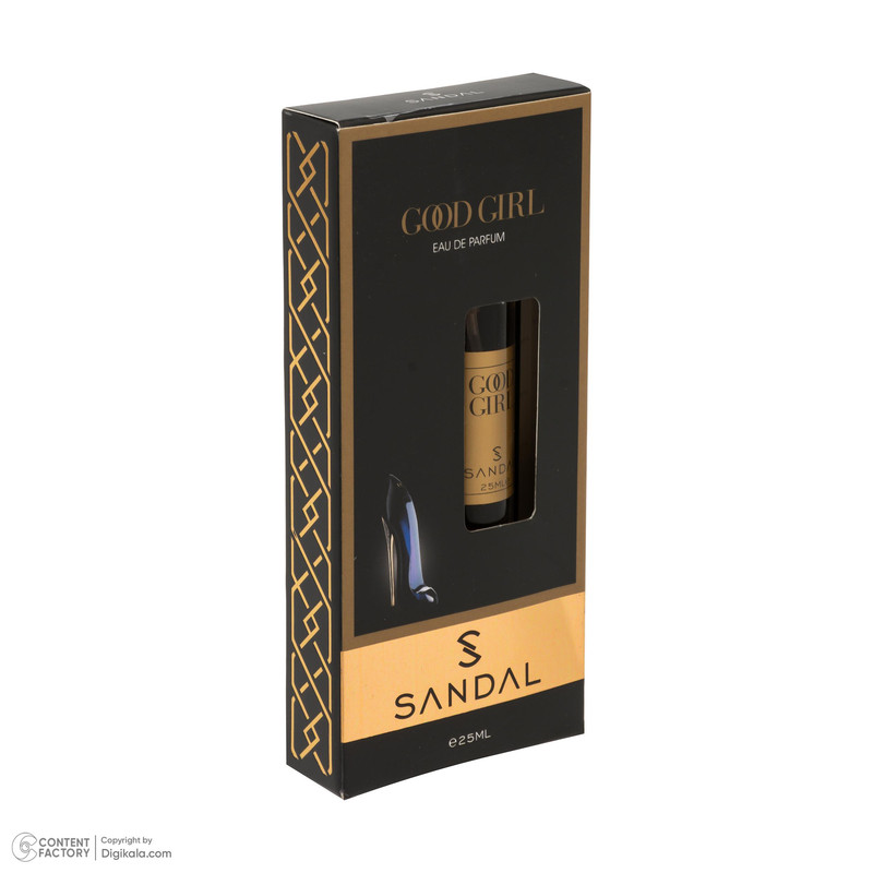 عطر جیبی زنانه صندل مدل GOOD GIRL با رایحه شیرین، تند، گرم، شرقی، گلی حجم 25 میلیلیتر