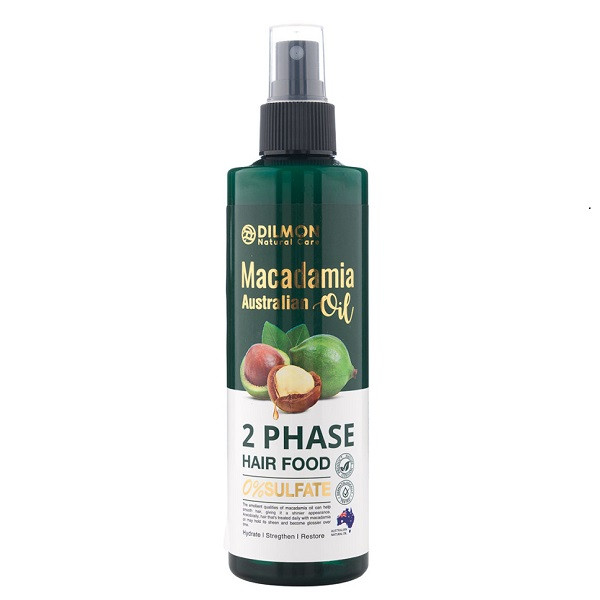 اسپری دو فاز مو دیلمون مدل Macadamia 2 Phase Hair Mask Spray حجم 250 میلی لیتر